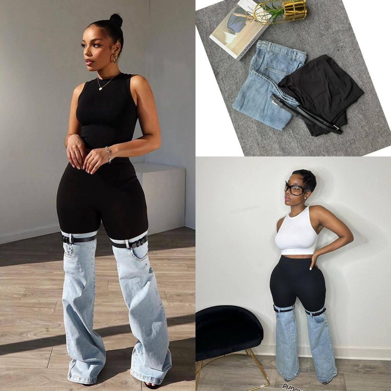 Belted Jeans Pant